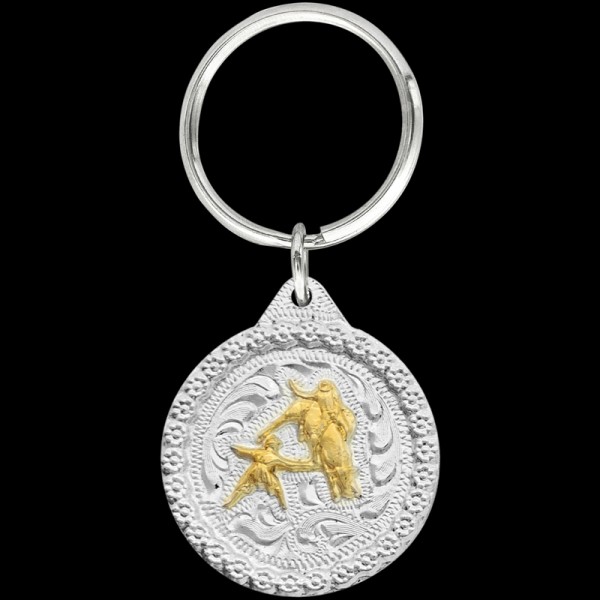 Step into the arena with our Gold Bull Fighter Keychain. Meticulously crafted, it's a symbol of bravery and skill for fans of bullfighting. Catch the special discount with your custom belt buckle order!